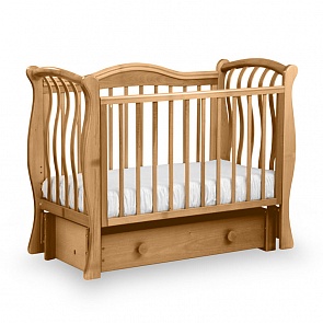 Кровать детская БИ 08.3 Маргаритка маятник продольный, натуральный бук (Лель, LIEL-БИ 08.3_натуральный бук)